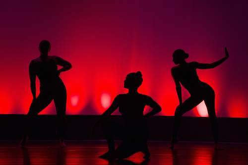 leisure activities silhouette of people dancing dance pose